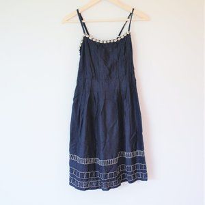 Navy Cowrie Shell Dress